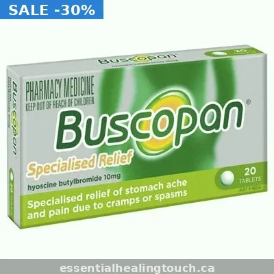 Generic Buscopan (Hyoscine) 10mg Canada — Stomach Cramps / IBS From $0.45