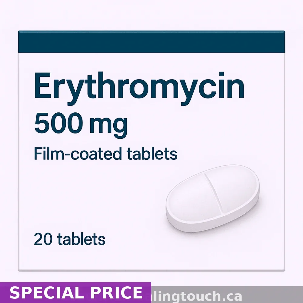 Erythromycin (Erythromycin) 500mg — Prescription Tablets | Pharmacy Information
