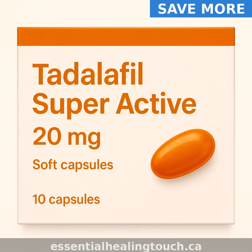 Tadalafil (Cialis Super Active) 20mg Online in Canada — From $1.45 Per Capsule